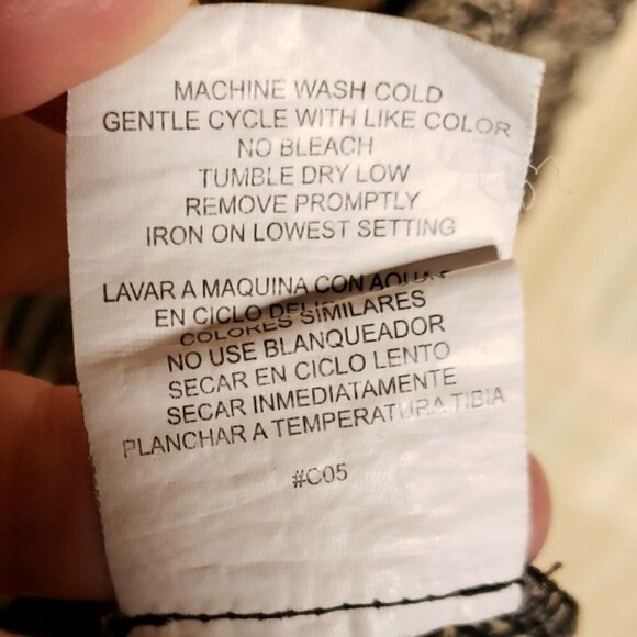 Lily Rose Womens Brown Abstract Floral Semi Sheer Blouse Small - Picture 7 of 7